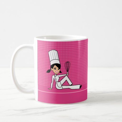 Pink Chef Lady Mug 