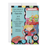 Cute, Multi Color, Arcade Birthday Girl Invitation
