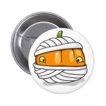Cute mummy-pumpkin button buttons