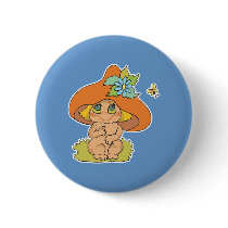 cute mushroom gnome elf buttons