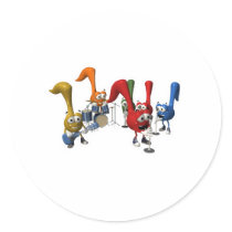 cute music notes band stickers by geekme cute music notes band stickers