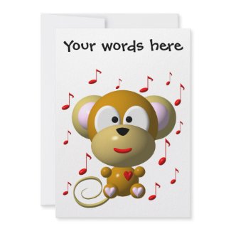 Cute musical monkey