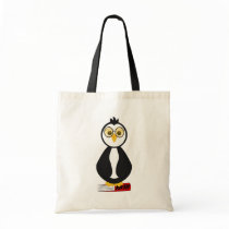 Cute Nerdy Penguin Bookworm bags by mydeas Cute Nerdy Penguin Bookworm bags