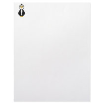 Cute Nerdy Penguin letterhead
