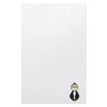 Cute Nerdy Penguin stationery by mydeas Cute Nerdy Penguin stationery