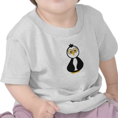 Cute Nerdy Penguin Tee Shirts