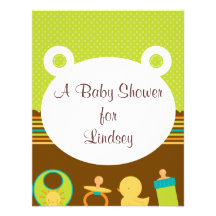Cute Neutral Baby Shower Personalized Invitation