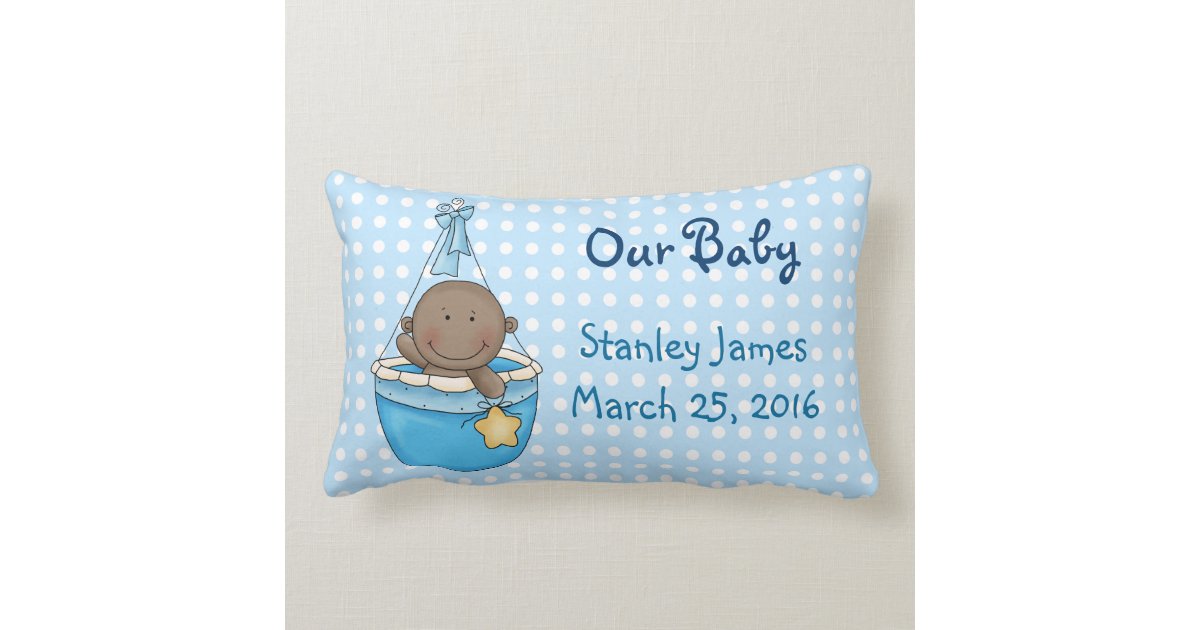 Cute New Baby Boy Pillow Zazzle