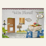 Cute New Home We've Moved New Address Card cards