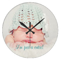 Cute Newborn Baby Custom Clock wall clocks