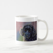 Cute Newfoundland Puppy Dog Art - mugs