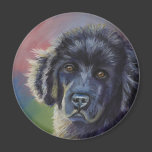 Cute Newfoundland Puppy Dog Art - Magnet