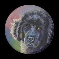 Cute Newfoundland Puppy Dog Art - magnets
