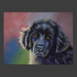 Cute Newfoundland Puppy Dog Art - Poster