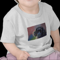 Cute Newfoundland Puppy Dog Art - t-shirts