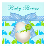 Cute Newly Hatched Baby Dinosaur Baby Shower Invite