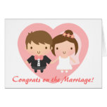Cute Newly weds Wedding Couple Cards