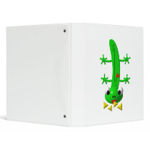 Cute newt nibbling nachos 3 ring binder