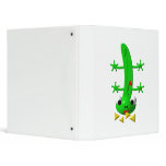 Cute newt nibbling nachos 3 ring binder