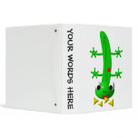 Cute newt nibbling nachos vinyl binders