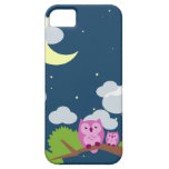 Cute Night Owl mother and baby casemate cases