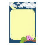 Cute Night Owls Stationery stationery