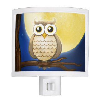 Cute Night Wise Owl Night Light