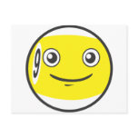 Cute Nine 9 Ball Billiard Cartoon Post Card