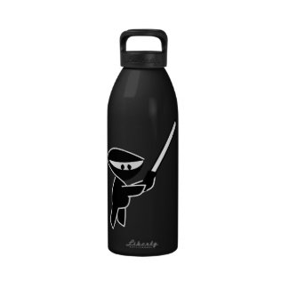 cute ninja graphic drinking bottles