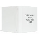 Cute, "No elevator to success" quote Vinyl Binder