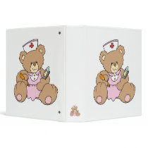 Cute Nurse RN Bear Binder