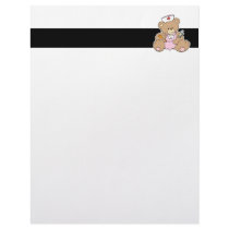 Cute Nurse RN Bear Personalized Letterhead