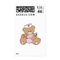 Cute Nurse RN Bear Postage