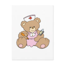 Cute Nurse RN Bear Postcards