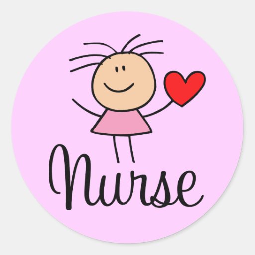 Cute Nurse Sticker Zazzle 