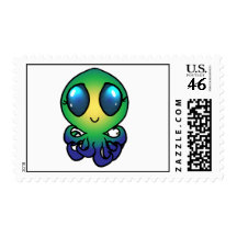 Cute Octo Postage Stamps