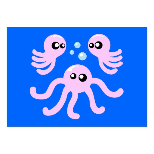 Cute Octopus Business Cards (back side)