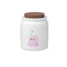 Cute octopus cartoon candy dish