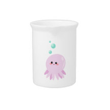 Cute octopus cartoon drink pitchers