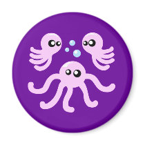 Cute Octopus magnets by toxiferous Cute Octopus magnets