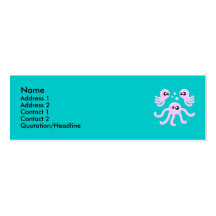 Cute Octopus Profile Cards Business Card