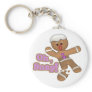 cute oh, snap gingerbread man cookie keychains