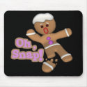 cute oh, snap gingerbread man cookie mousepads by doonidesigns cute oh, snap gingerbread man cookie mousepads