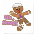 cute oh, snap gingerbread man cookie posters by doonidesigns cute oh, snap gingerbread man cookie posters