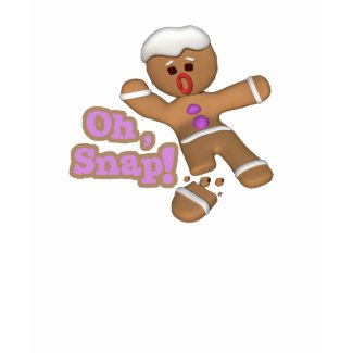cute oh, snap gingerbread man cookie shirt