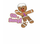 cute oh, snap gingerbread man cookie t shirts