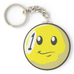 Cute One 1 Ball Billiard Cartoon Key Chain