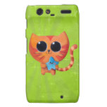 Cute Orange Cat with Star Droid RAZR Covers