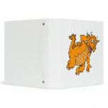Cute Orange Dragon binders