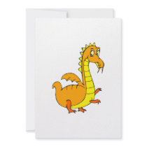 Cute Orange Dragon Custom Announcements
